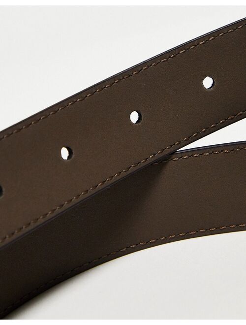 French Connection leather belt in brown