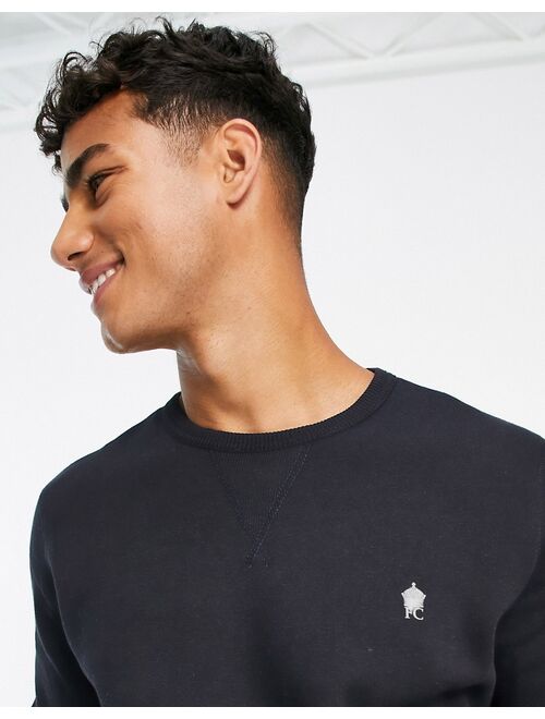 French Connection crew neck sweatshirt in navy