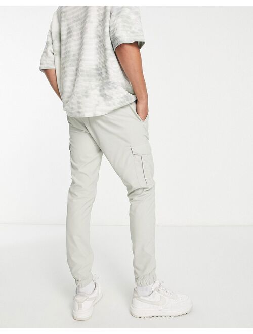 French Connection Tall utility tech cargo pants in stone