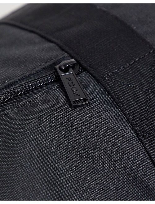 French Connection FCUK nylon duffle bag in black