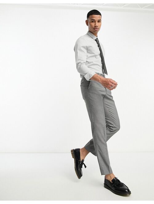 French Connection suit pants in marine and gray check