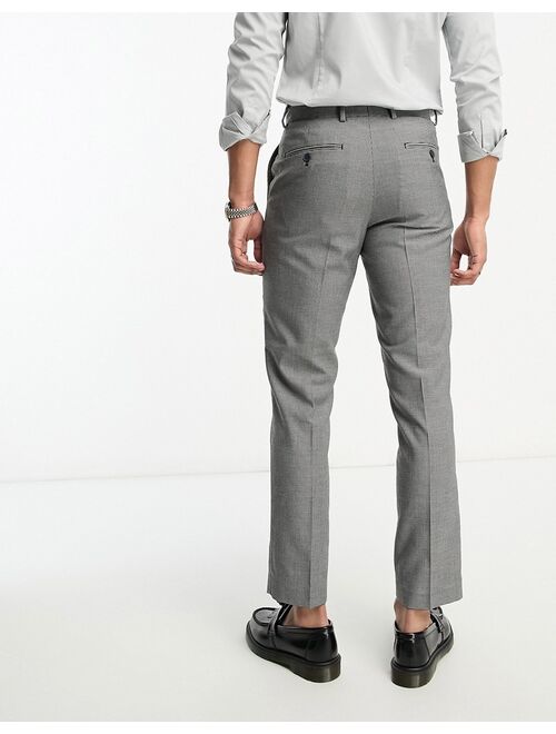 French Connection suit pants in marine and gray check