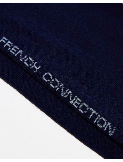 French Connection 3 pack socks in navy