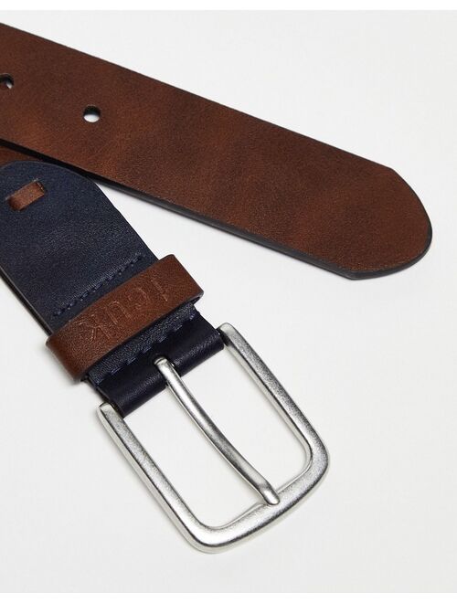 French Connection leather belt in tan