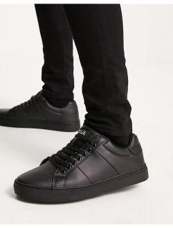 minimal sneakers in black