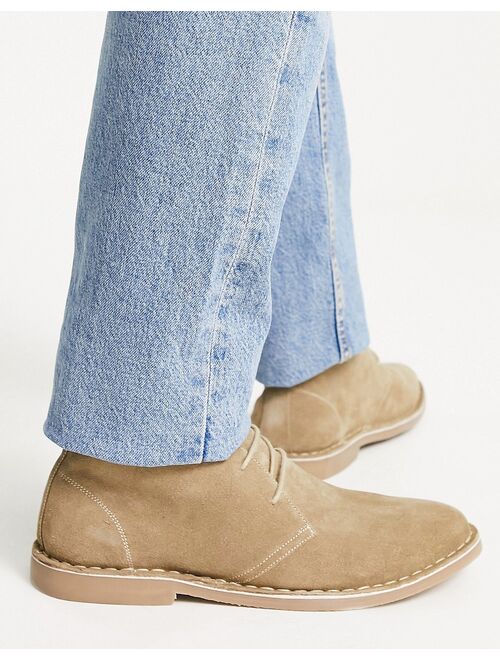 French Connection suede desert boots in brown