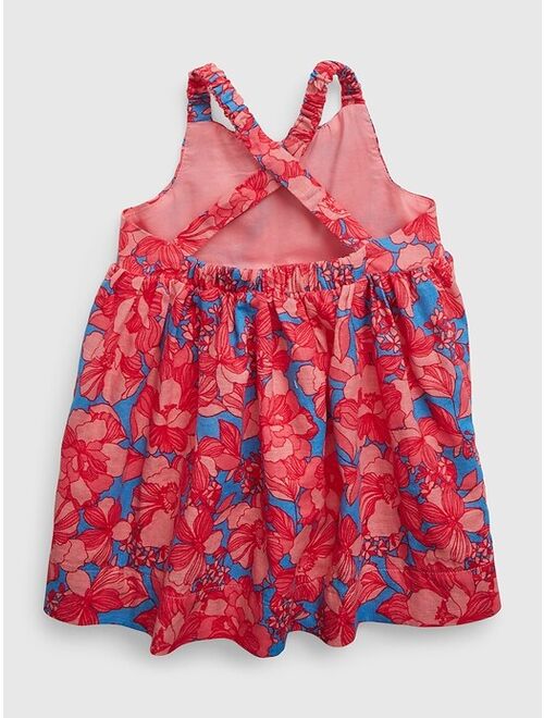 Gap Baby Linen-Cotton Floral Dress