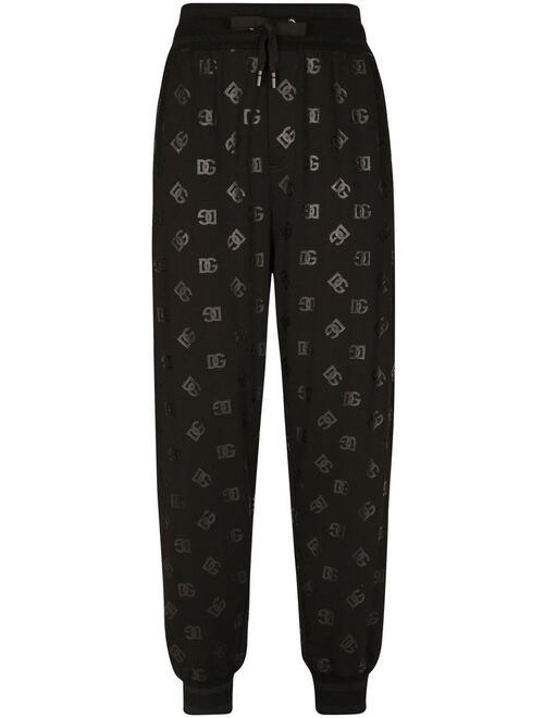 Dolce & Gabbana logo-print cotton track pants