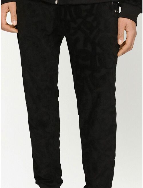Dolce & Gabbana DG logo jacquard track trousers