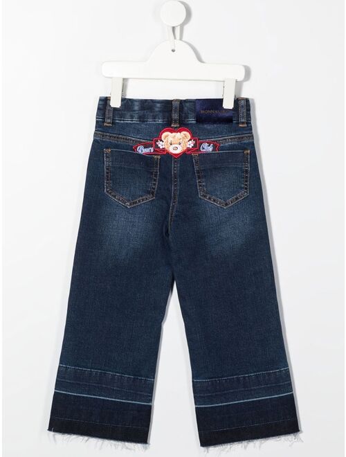 Monnalisa mid-rise wide-leg jeans