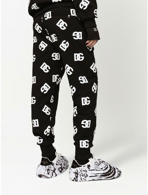 Dolce & Gabbana all-over logo-print track pants