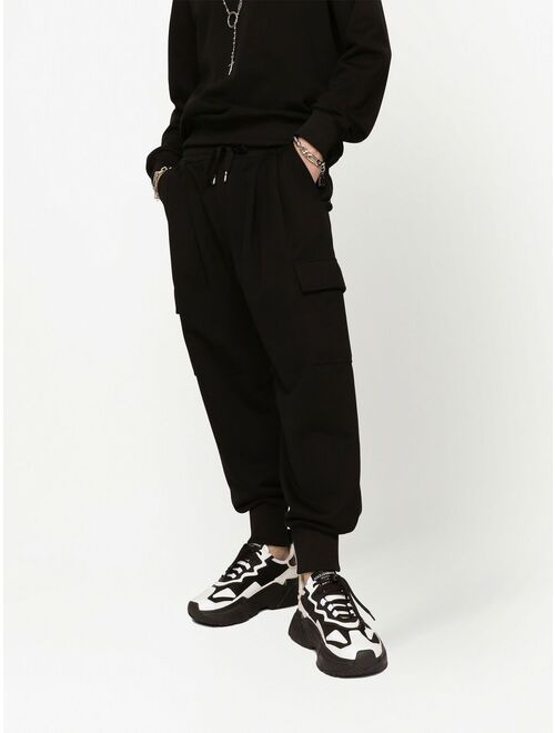 Dolce & Gabbana jersey cargo track trousers