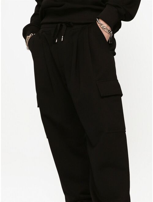 Dolce & Gabbana jersey cargo track trousers