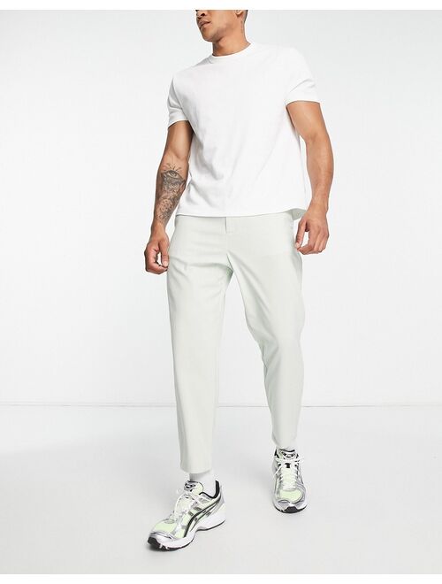 Pull&Bear loose tailored pants in sage