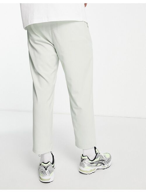 Pull&Bear loose tailored pants in sage