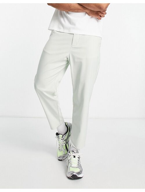 Pull&Bear loose tailored pants in sage