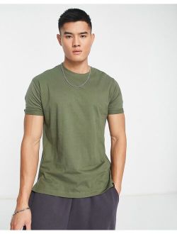 longline t-shirt in khaki