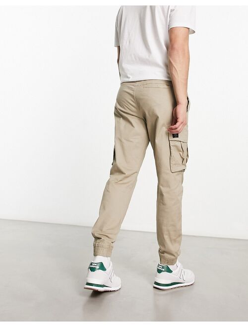 Pull&Bear cargo pocket pants in beige