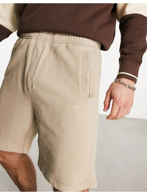 Pull&Bear basic jersey shorts in beige