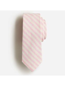 Silk-linen blend tie