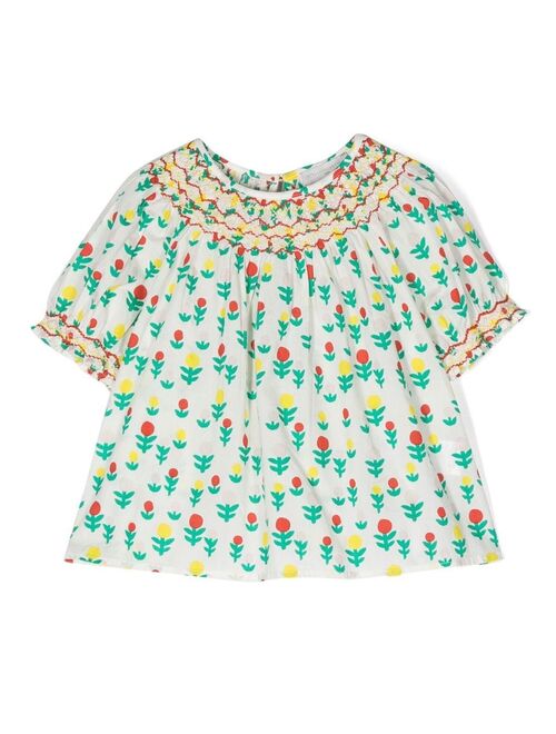 Stella McCartney Kids floral-print short-sleeved blouse