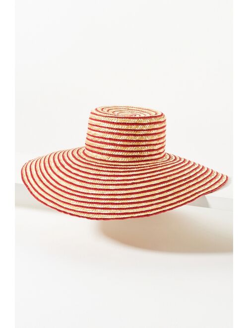 Anthropologie Striped Straw Hat