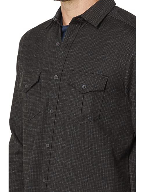 Johnston & Murphy Button Front Knit Shirt