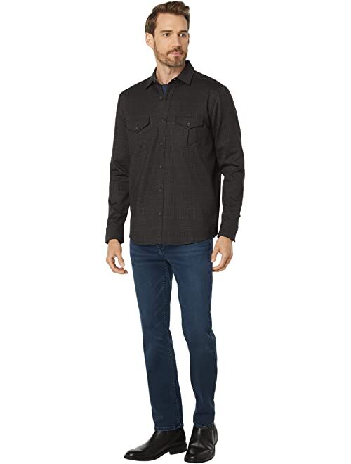 Johnston & Murphy Button Front Knit Shirt