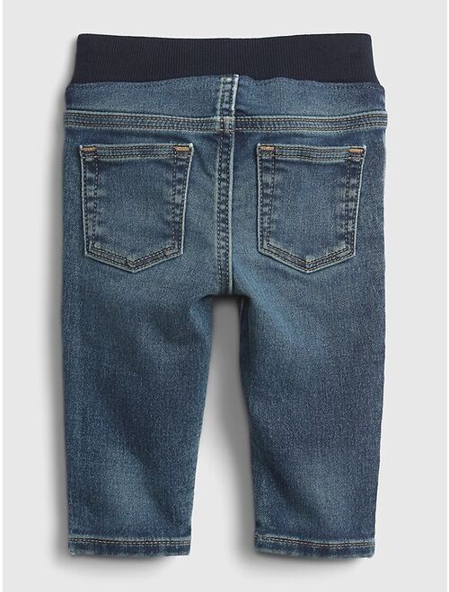 Gap Baby Organic Knit-Denim Slim Jeans