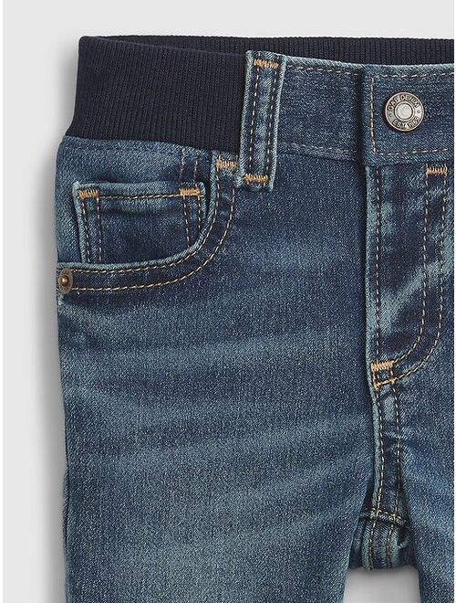 Gap Baby Organic Knit-Denim Slim Jeans