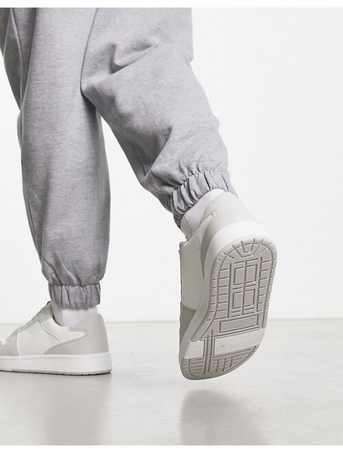 Pull&Bear low color block sneakers in gray