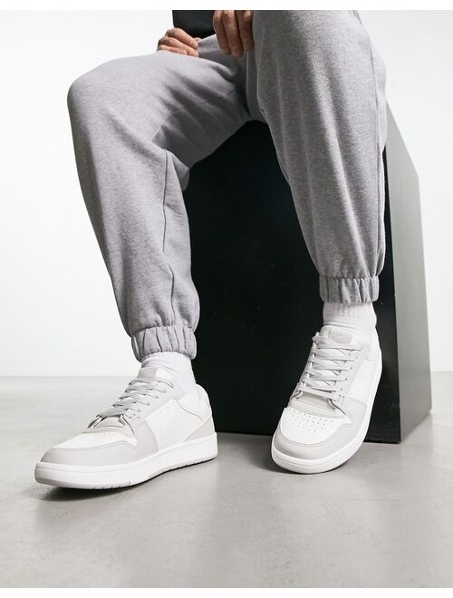 Pull&Bear low color block sneakers in gray