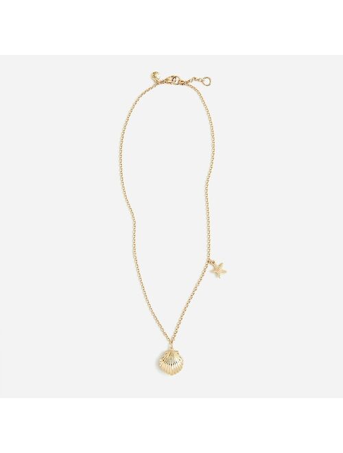 J.Crew Girls' shell locket necklace