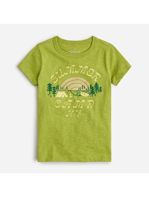J.Crew Girls short-sleeve "Summer camp" graphic T-shirt