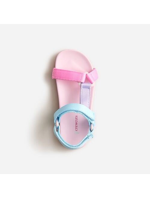 J.Crew Girls' sporty-strap sandals in colorblock