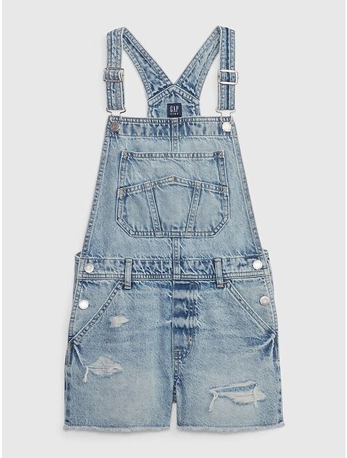 Gap Kids Denim Shortalls with Washwell