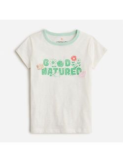 Girls' "good natured" graphic T-shirt