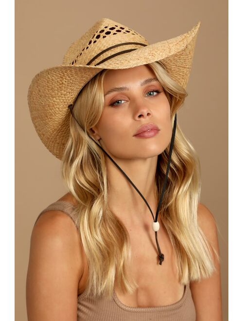 Lulus Wild Summer Tan Straw Hat