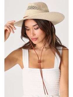 Sunny Side of Things Natural Straw Fedora Hat