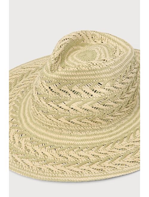 Billabong Pick a Straw Natural Woven Fedora Hat
