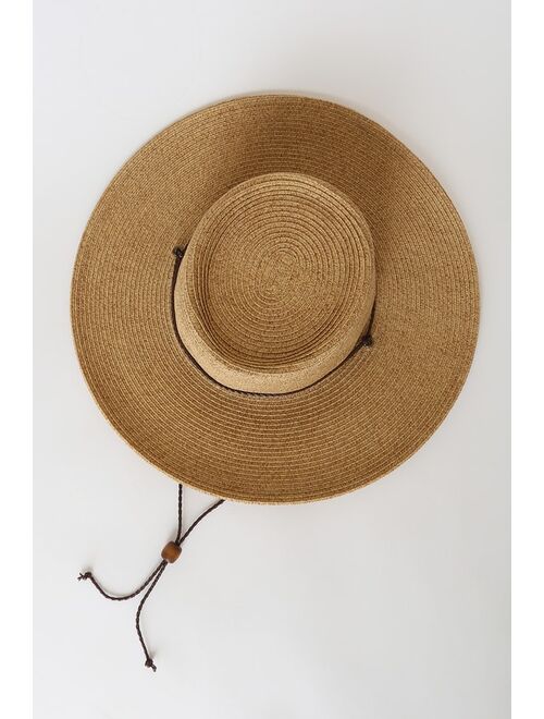 Lulus Coconut Grove Beige Straw Hat