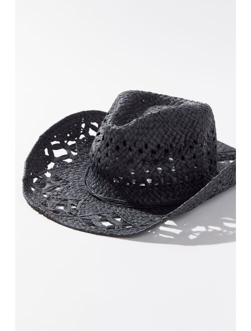 Urban Outfitters Janae Straw Cowboy Hat
