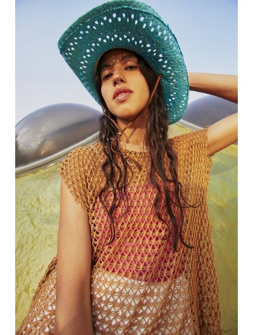 Urban Outfitters Jesse On Vacay Straw Cowboy Hat