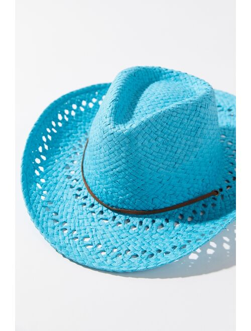 Urban Outfitters Jesse On Vacay Straw Cowboy Hat