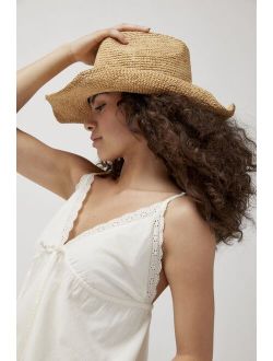 Tall Crown Raffia Cowboy Hat