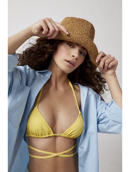 Urban Outfitters Charlie Straw Bucket Hat