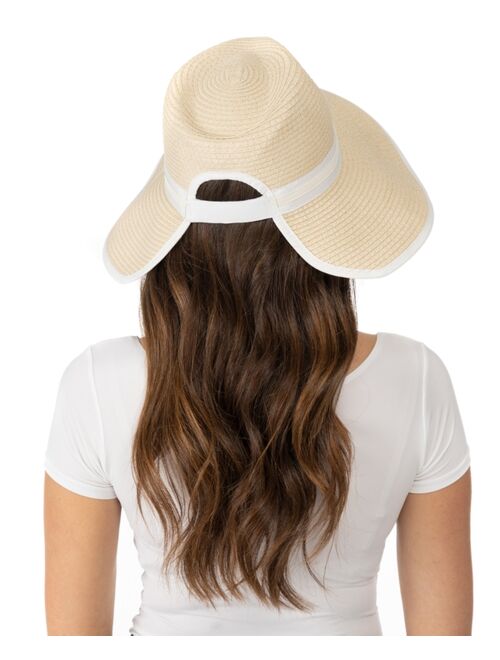 GIANI BERNINI Women's Panama Crown Face Framer Straw Hat