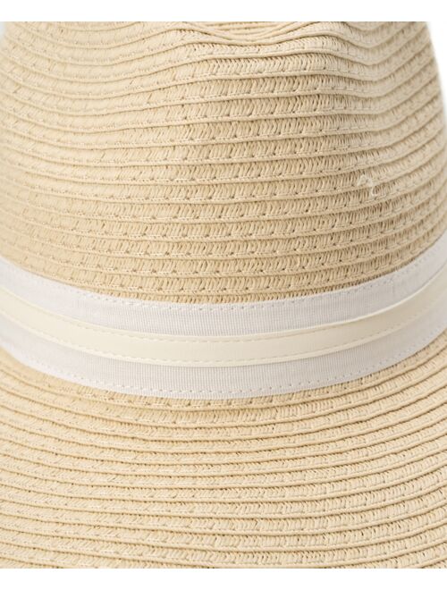 GIANI BERNINI Women's Panama Crown Face Framer Straw Hat