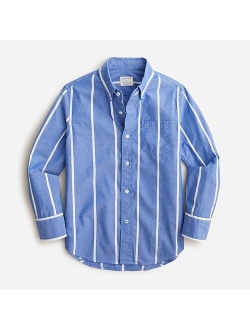 Kids' Secret Wash shirt in light-blue gingham