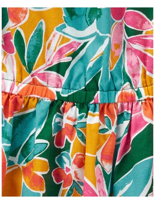Carter's Girls 4-14 Carter's Tropical Floral Print Ruffle Sundress